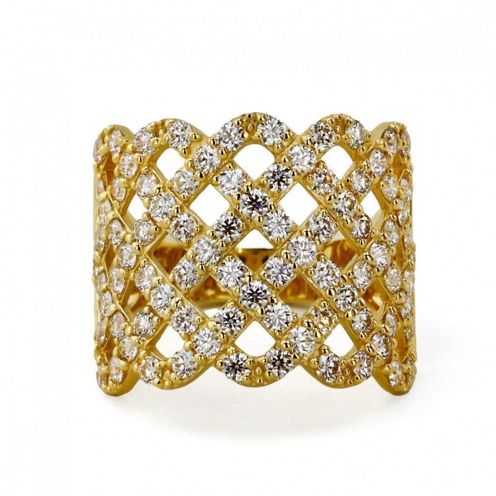 K18イエローゴールド ダイヤモンド リング J303289 | ユキザキセレクト