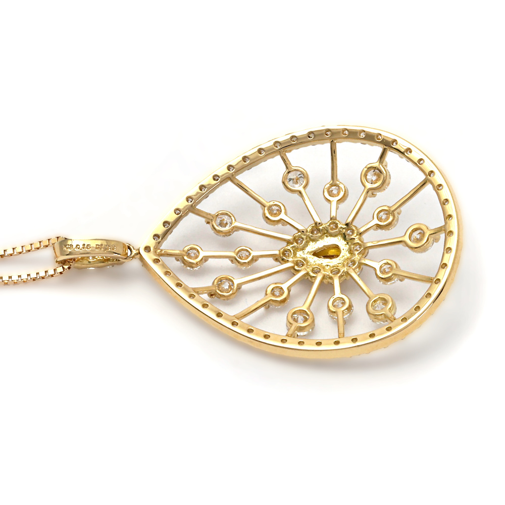 K18イエローゴールド ダイヤモンド ネックレス J306126 | ユキザキ