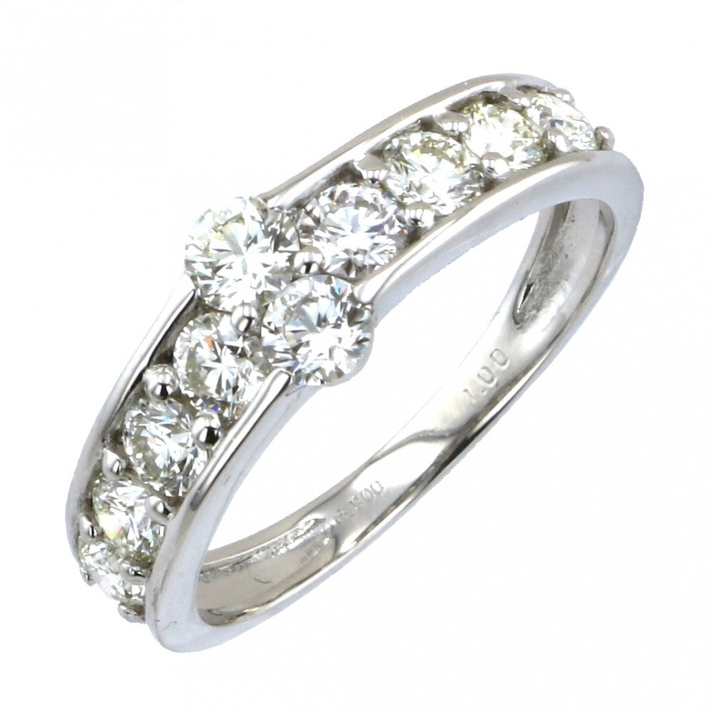 プラチナ900 ダイヤモンド リング J308468 | ユキザキセレクトジュエリー