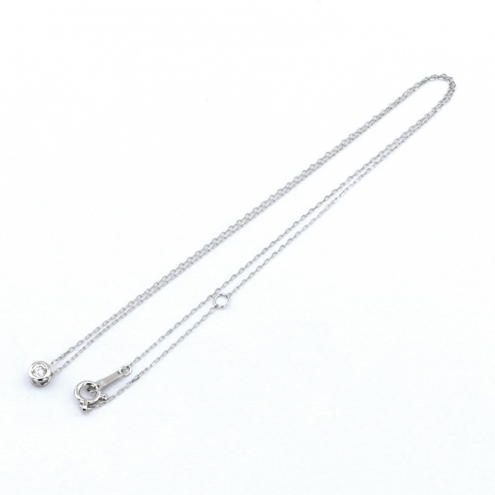 K18ホワイトゴールド ダイヤモンド ネックレス J308641 | ユキザキ