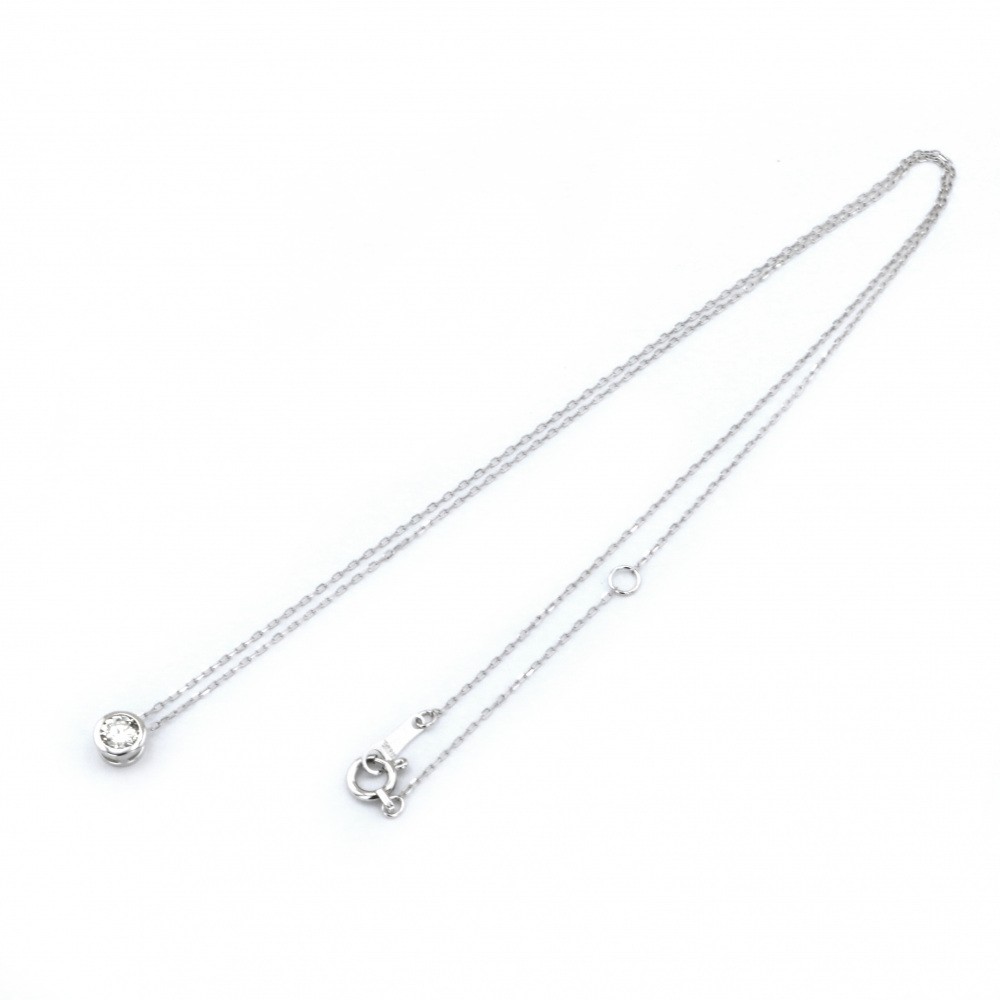 K18ホワイトゴールド ダイヤモンド ネックレス J308655 | ユキザキ