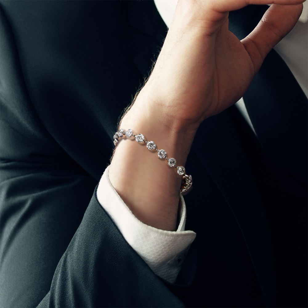 プラチナ950 ダイヤモンド テニス ブレスレット J309255 | ユキザキ