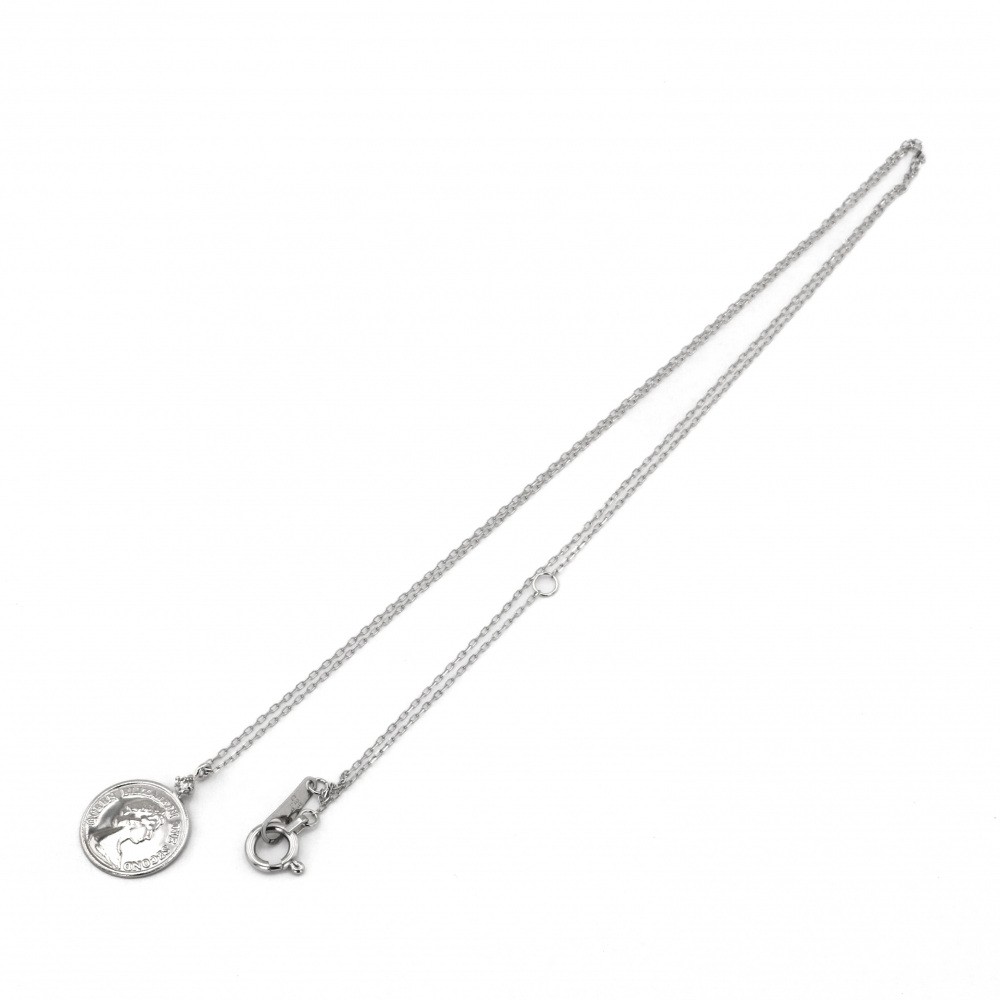 pt900ネックレス プラチナ プラチナ900 ダイヤモンド コイン ネックレス J310442 | ユキ