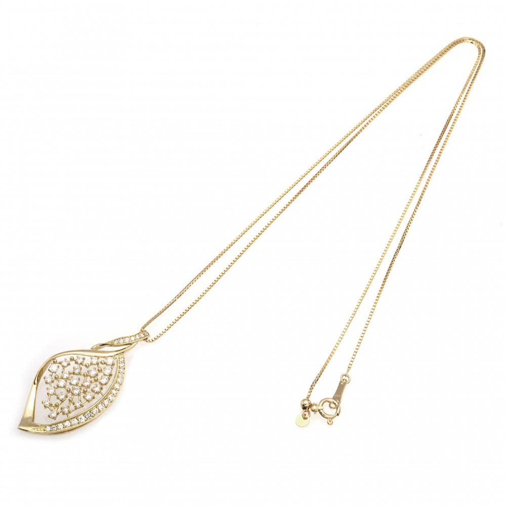 K18イエローゴールド ダイヤモンド ネックレス J314478 | ユキザキ