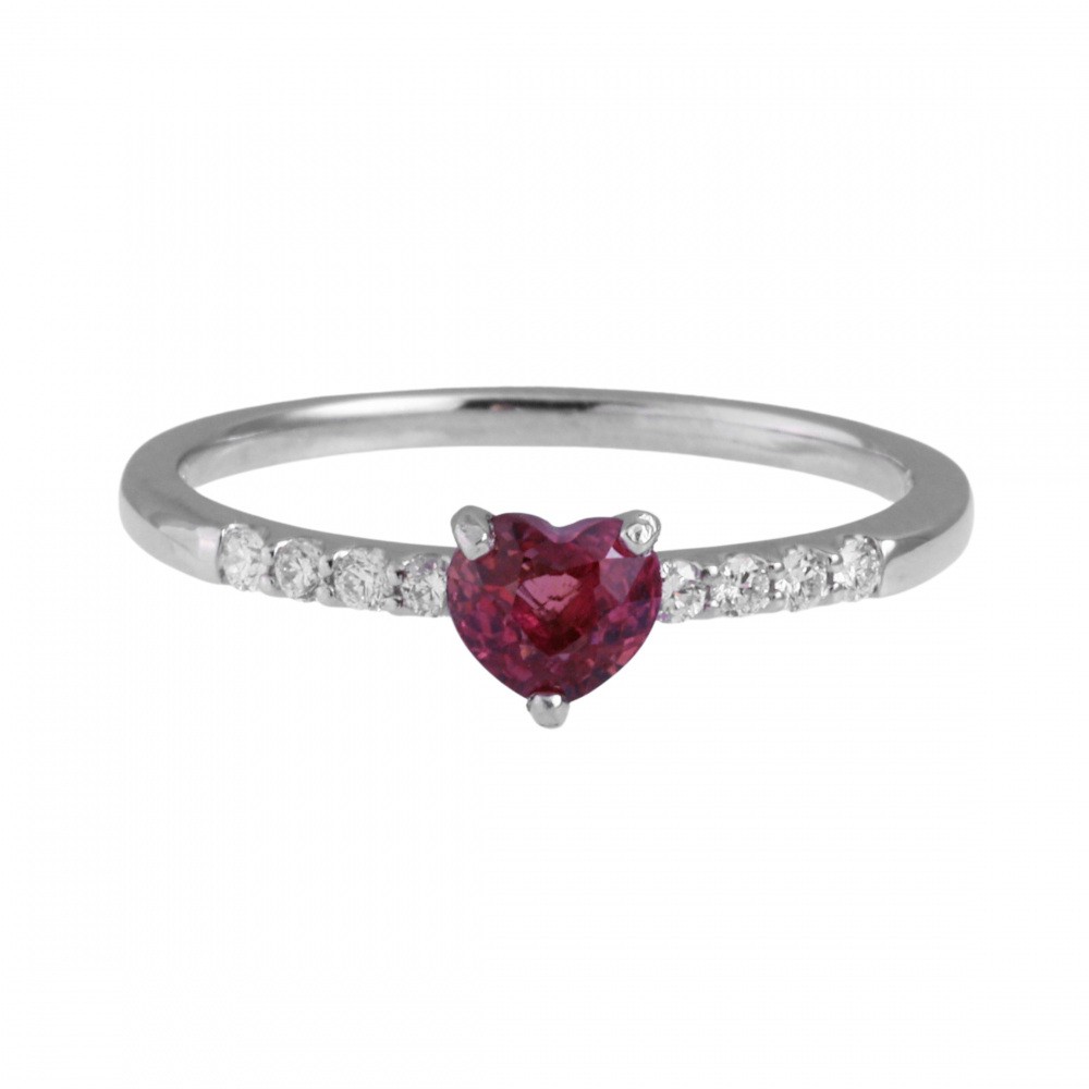 プラチナ900 ルビー ダイヤモンド リング J318149 | ユキザキセレクト