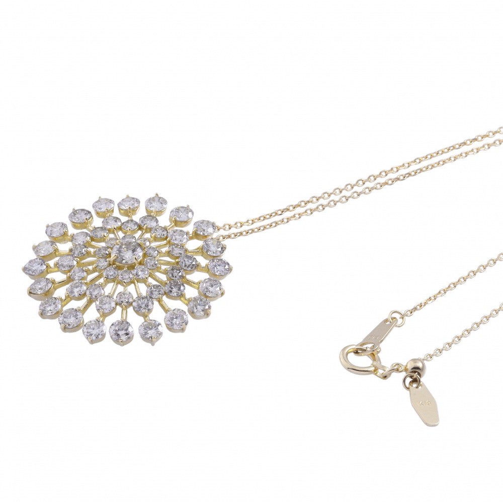 K18イエローゴールド ダイヤモンド ネックレス J320005 | ユキザキ