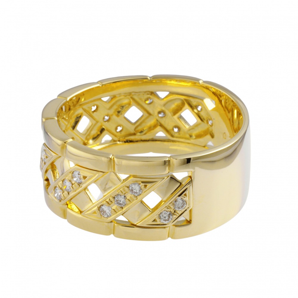 K18 ゴールド リング K18 yellow gold diamond ring J320052 | Yukizaki Select Jewelry