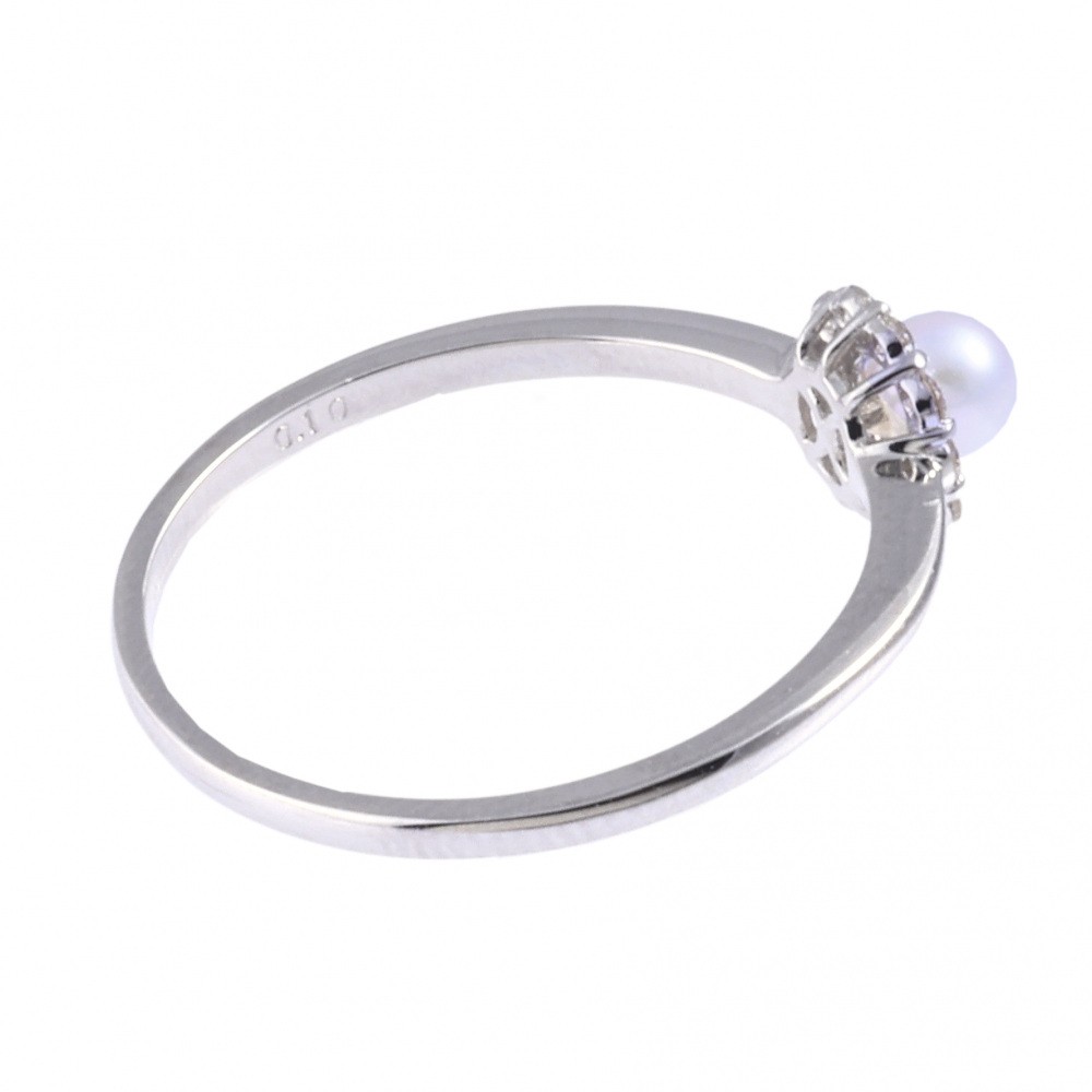 プラチナ950 パール ダイヤモンド リング J323134 | ユキザキセレクト