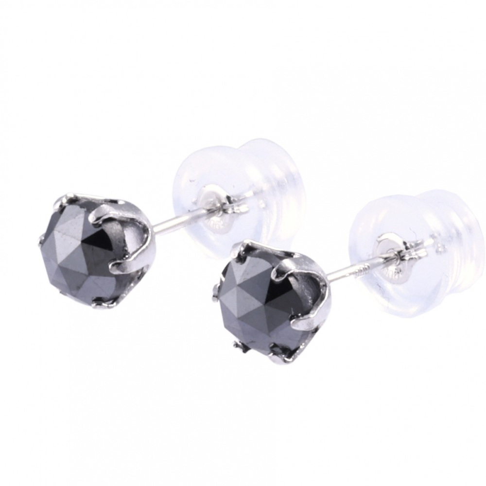 プラチナ900 ブラックダイヤ ピアス J323291 | ユキザキセレクトジュエリー