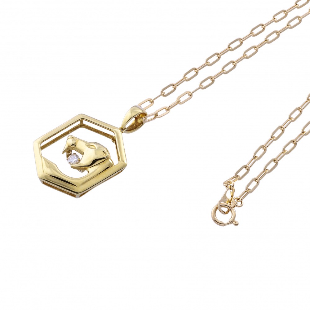 K18イエローゴールド ダイヤモンド ネックレス J325008 | ユキザキ