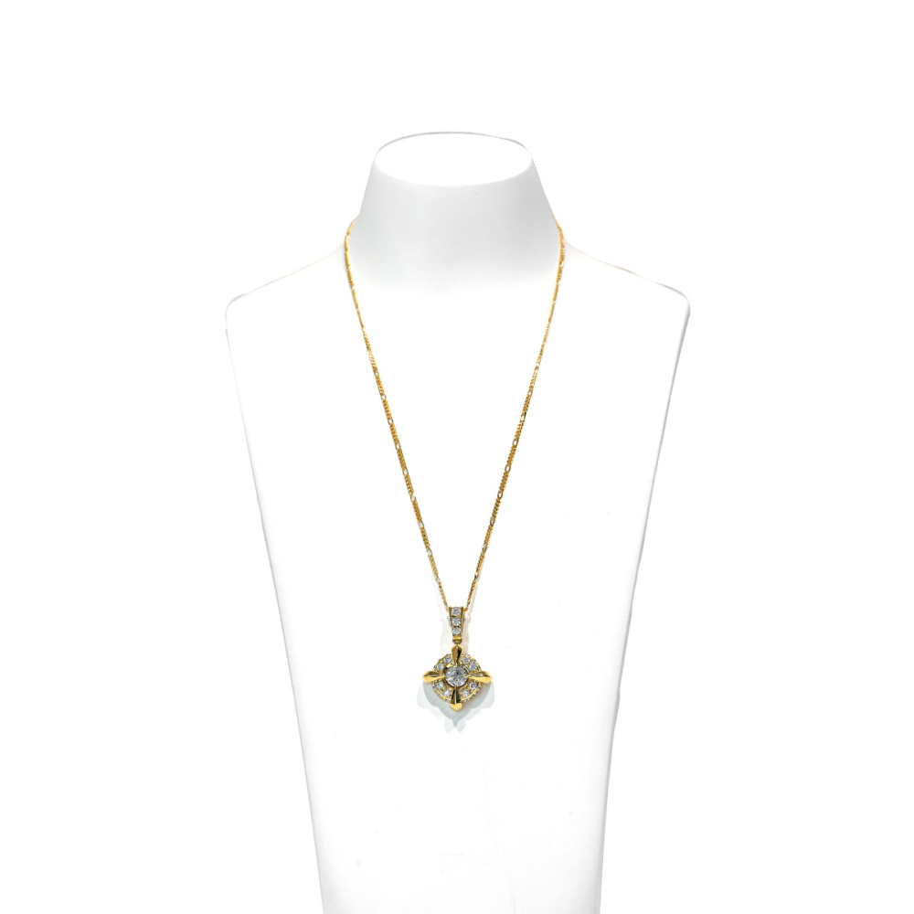 K18イエローゴールド ダイヤモンド ネックレス J325188 | ユキザキ