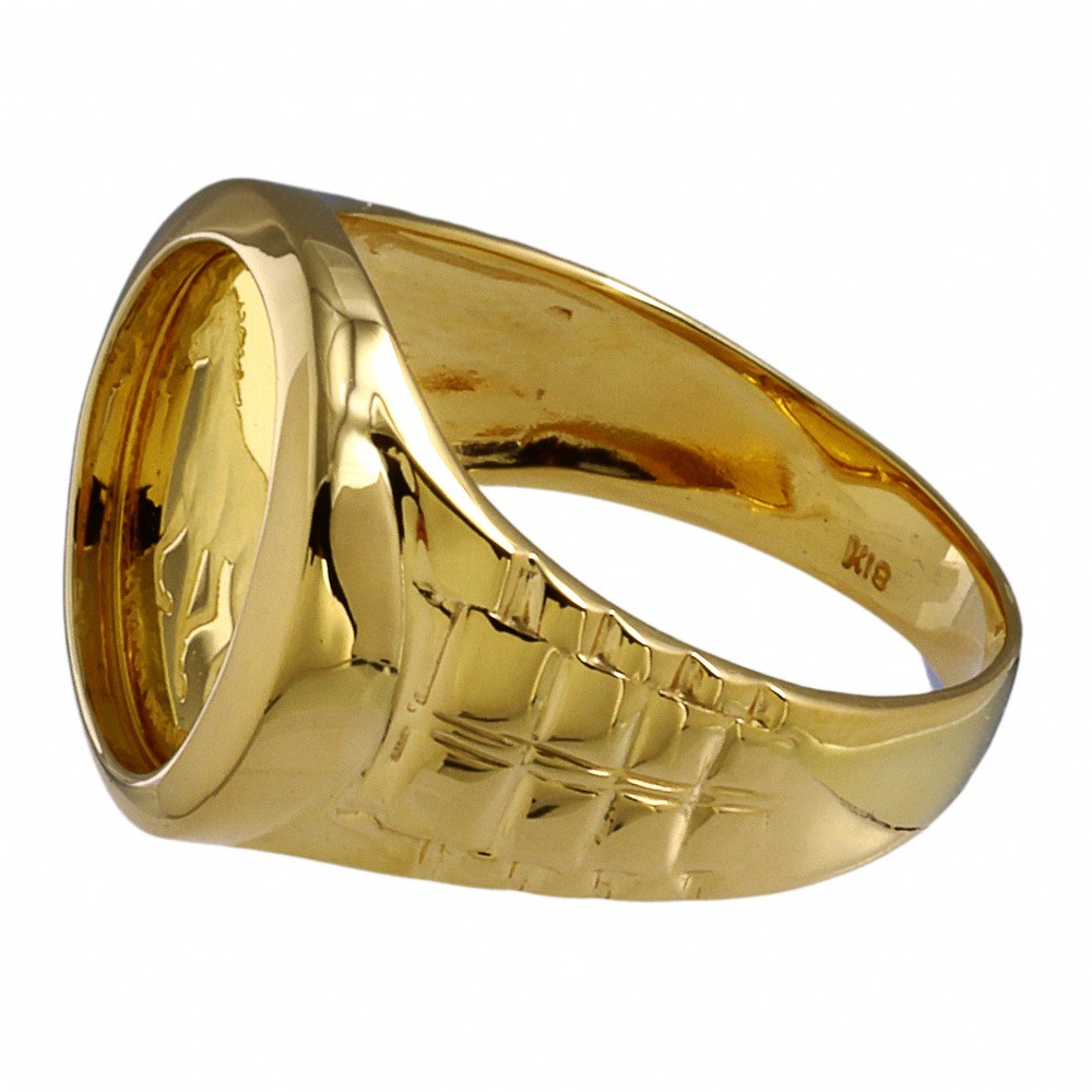 K18イエローゴールド K24イエローゴールド コイン リング J326066