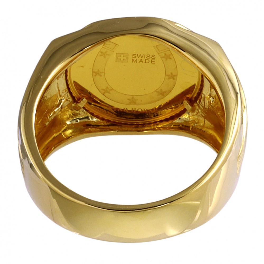 K18刻印 イエローゴールドリング（約4.51g） K24イエローゴールド K18イエローゴールド コイン リング J326079