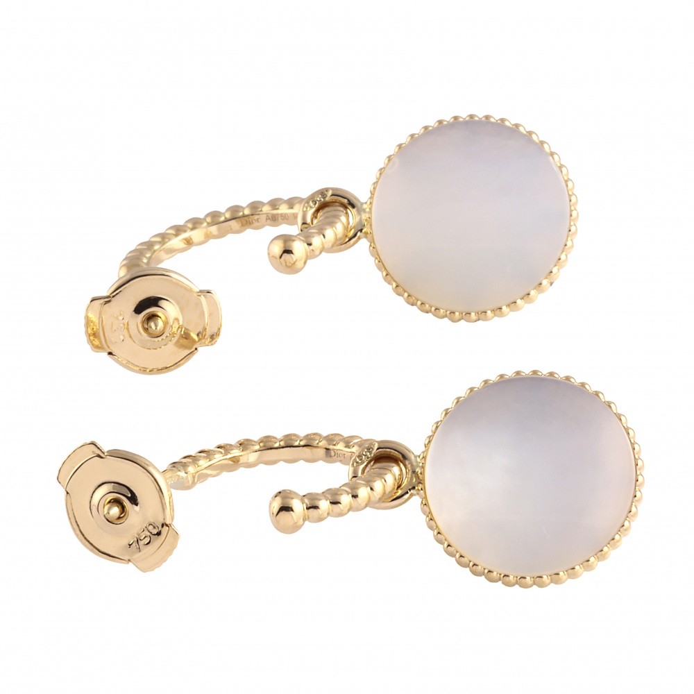 計56万✨Dior ローズデヴァン マザーオブパール ミディアムピアス (両耳) 計56万✨Dior ローズデヴァン マザーオブパール ミディアム