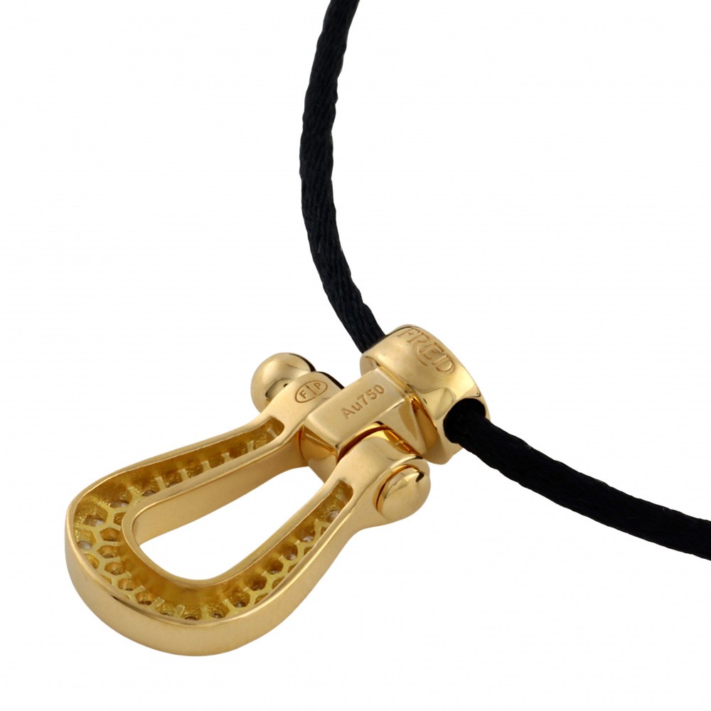 新品] フレッド フォース10 LM フルダイヤ ブラックサテンコード