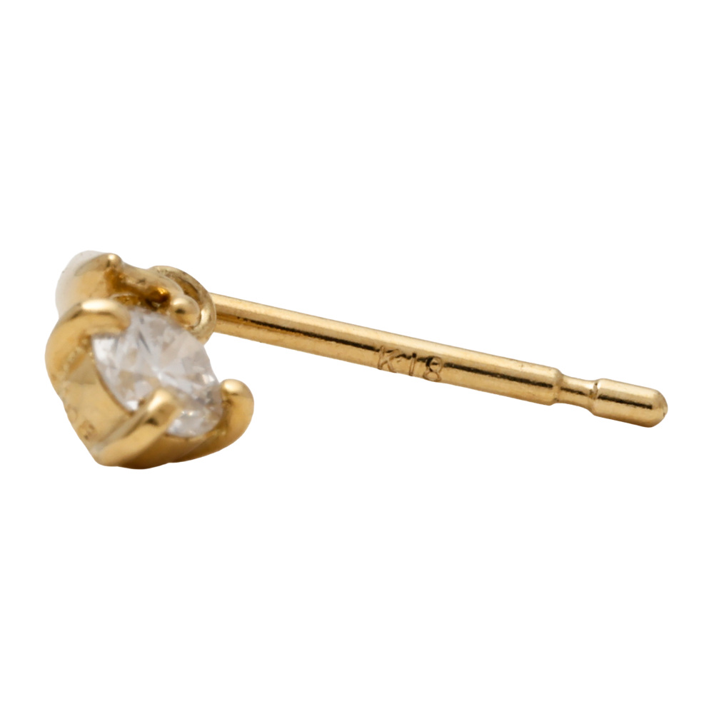 K18 ゴールド ピアス K18 yellow gold diamond earrings J330765 | Yukizaki Select Jewelry