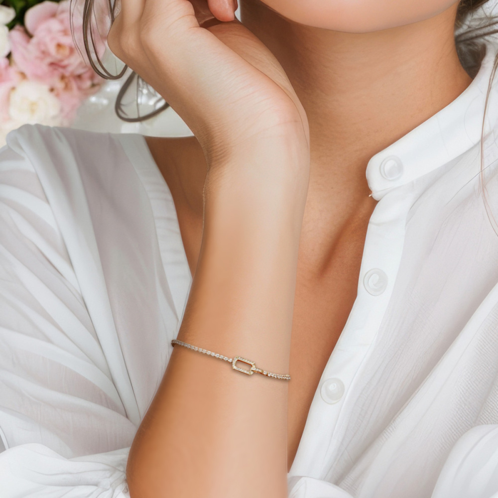 Fashioh Hip Hop 5mm CZ Tennis tennis bracelet with Zircon