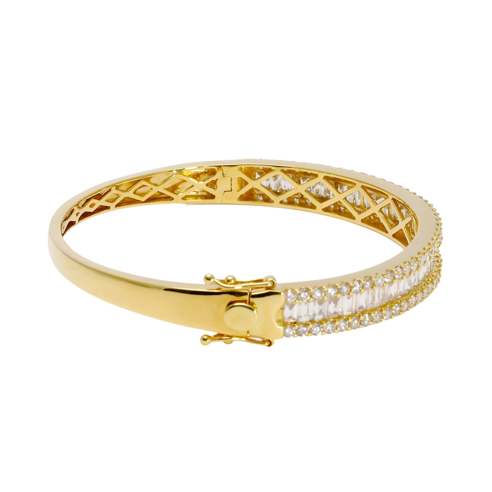 K18イエローゴールド ダイヤモンド バングル J334342 | ユキザキ