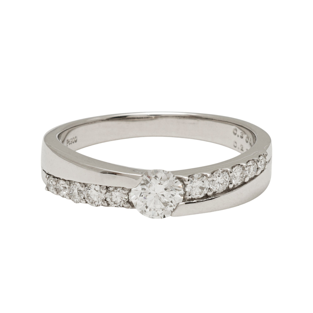 プラチナ900 石付きリング プラチナ900 ダイヤモンド リング J335607 | ユキザキセレクトジュエリー