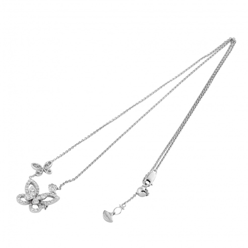 中古] グラフ バタフライシルエット ダブル RGP745 ネックレス J336141