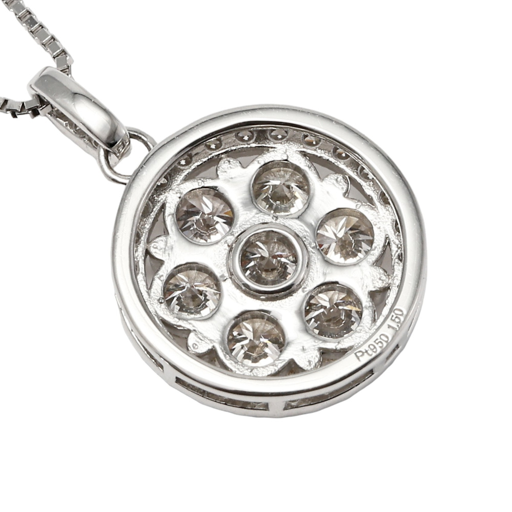 Platinum 850 Platinum 900 Diamond Necklace J339560 | Yukizaki