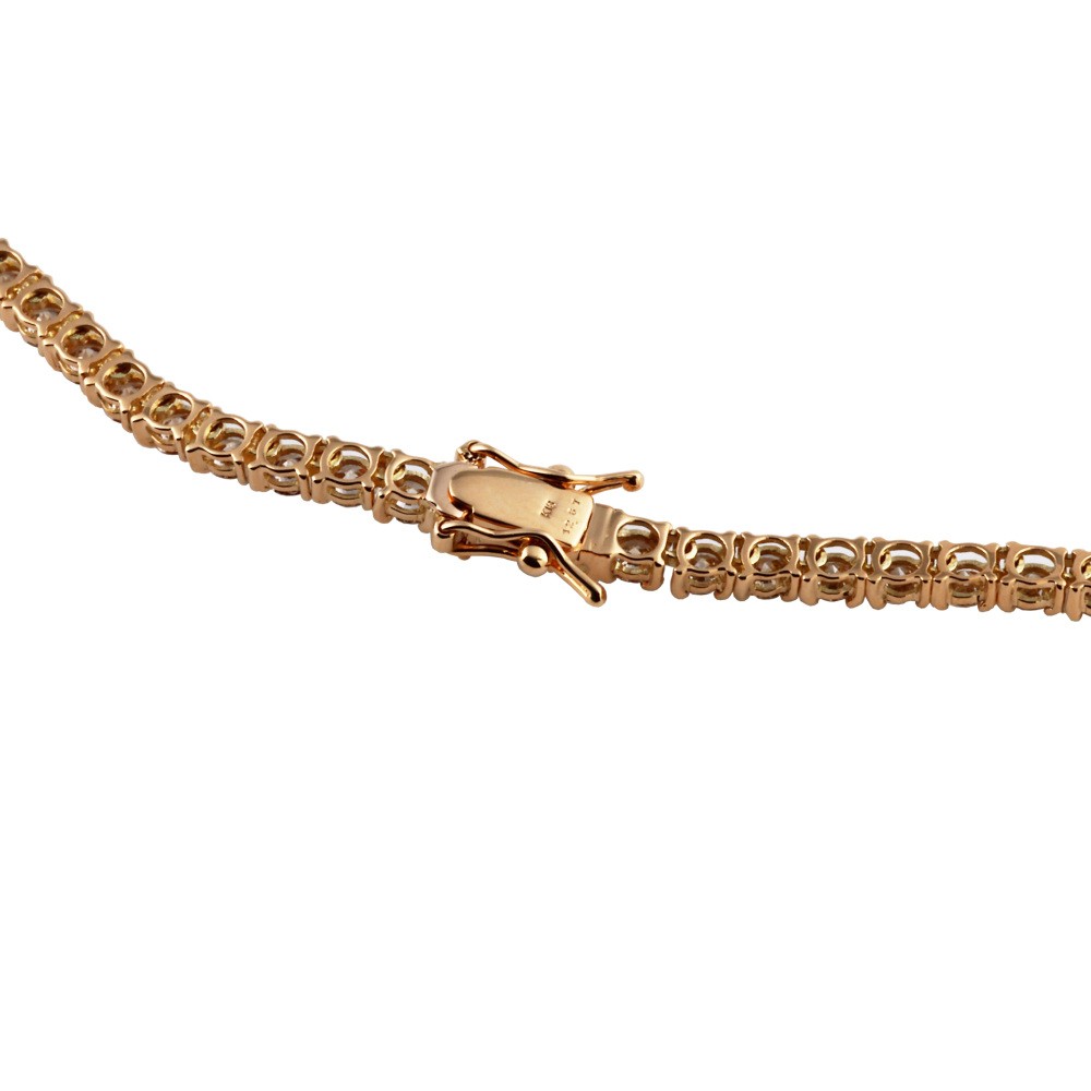 K18イエローゴールド ダイヤモンド テニス ネックレス J339564 | ユキ