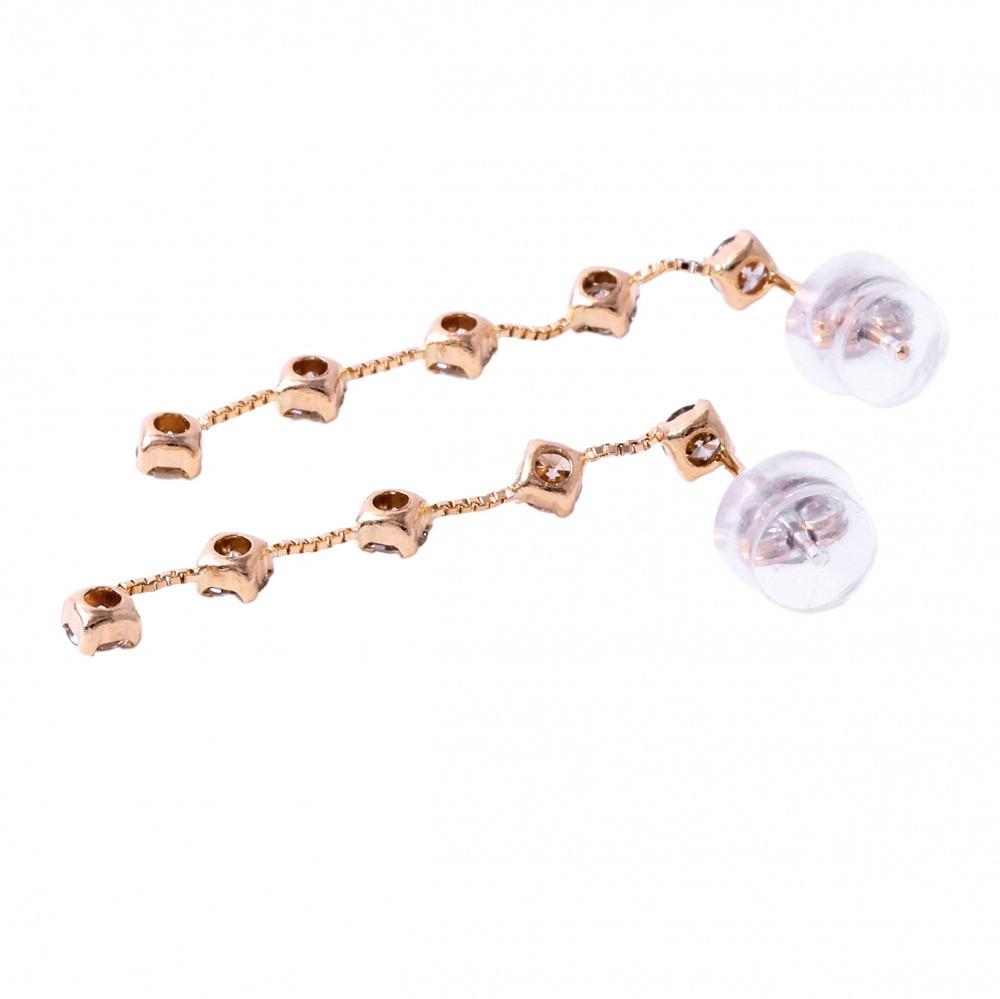 k18　ピアス K18ピンクゴールド ダイヤモンド ピアス J342454 | ユキザキセレクト