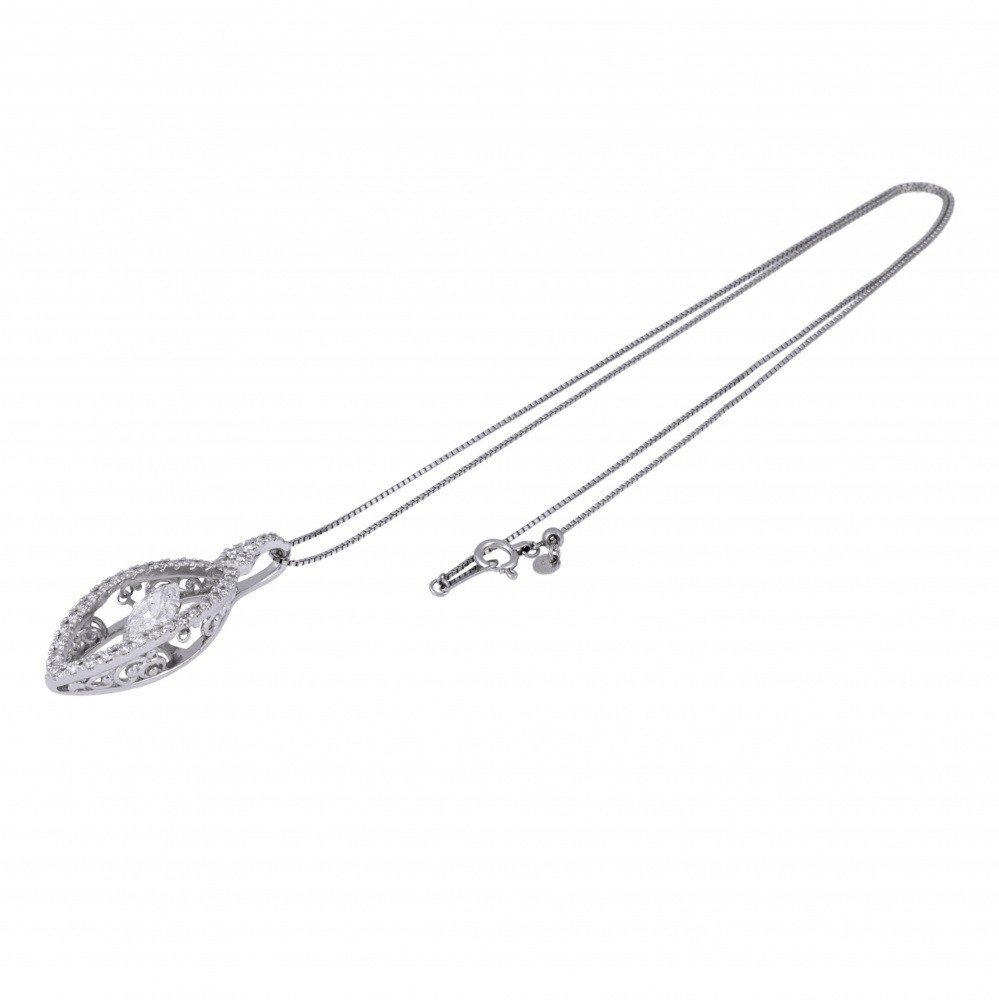 プラチナ850 プラチナ900 ダイヤモンド ネックレス J343071 | ユキザキ