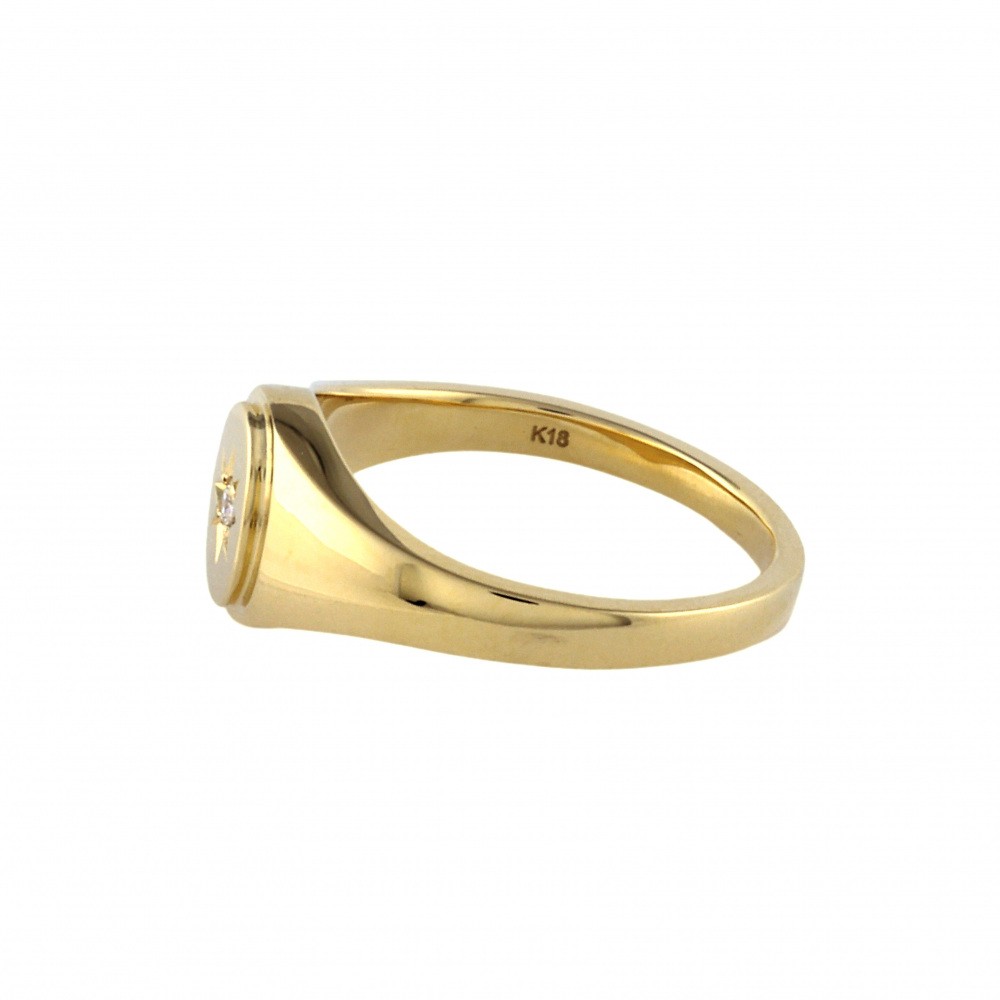 K18 18金　12号　リング　46 喜平リング 18金 （23号） 0.76φ 12面トリプル 指輪 チェーンリング