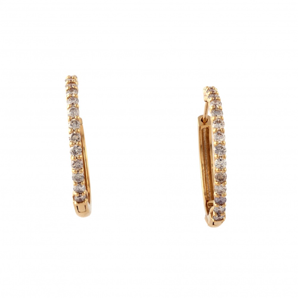 K18イエローゴールド ダイヤモンド ピアス J344733 | ユキザキセレクト