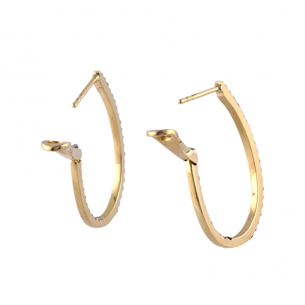 K18イエローゴールド ダイヤモンド ピアス J344747 | ユキザキセレクト