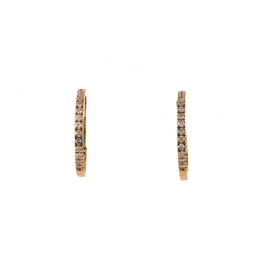 K18イエローゴールド ダイヤモンド ピアス J344761 | ユキザキセレクト