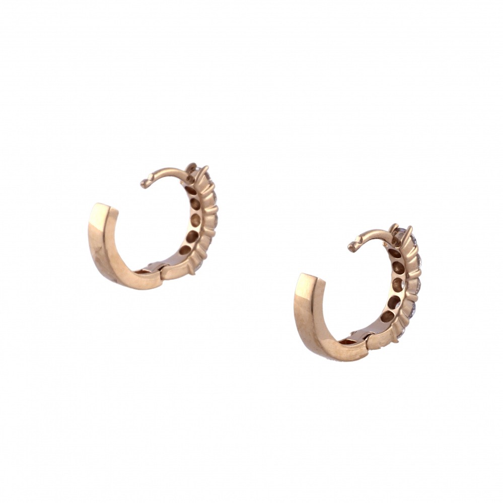 K18ピンクゴールド ダイヤモンド ピアス J344793 | ユキザキセレクト