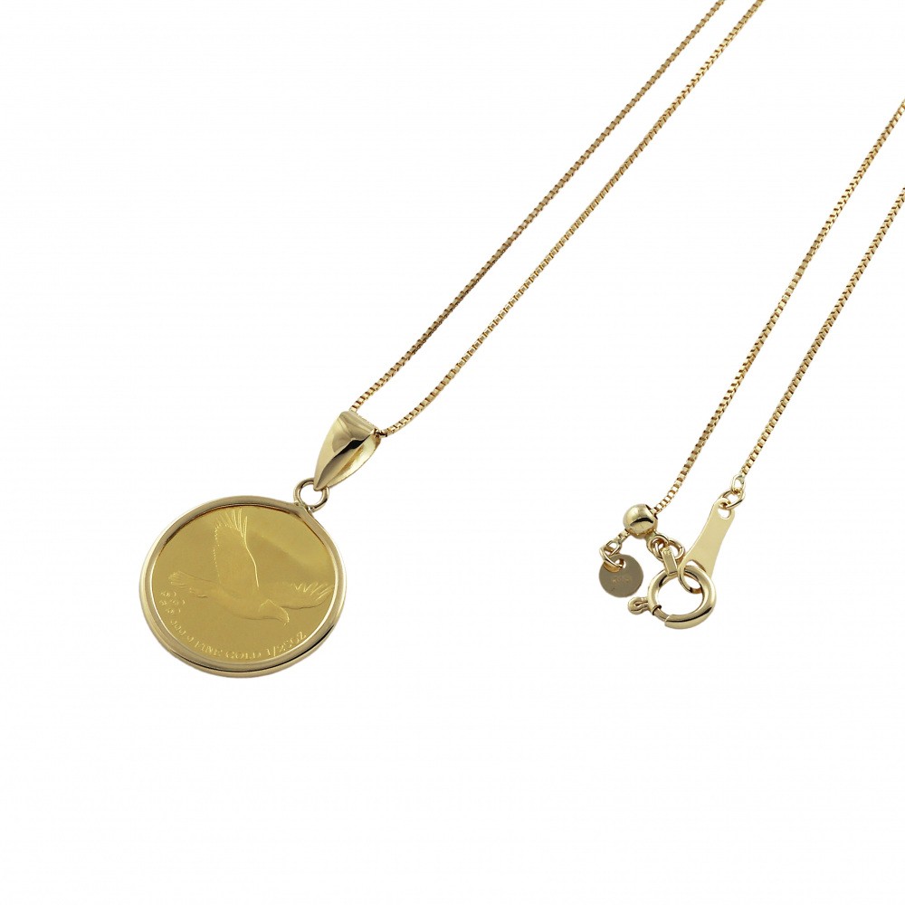 K18 Yellow Gold K24 Yellow Gold Coin Necklace J345375 | Yukizaki Select  Jewelry