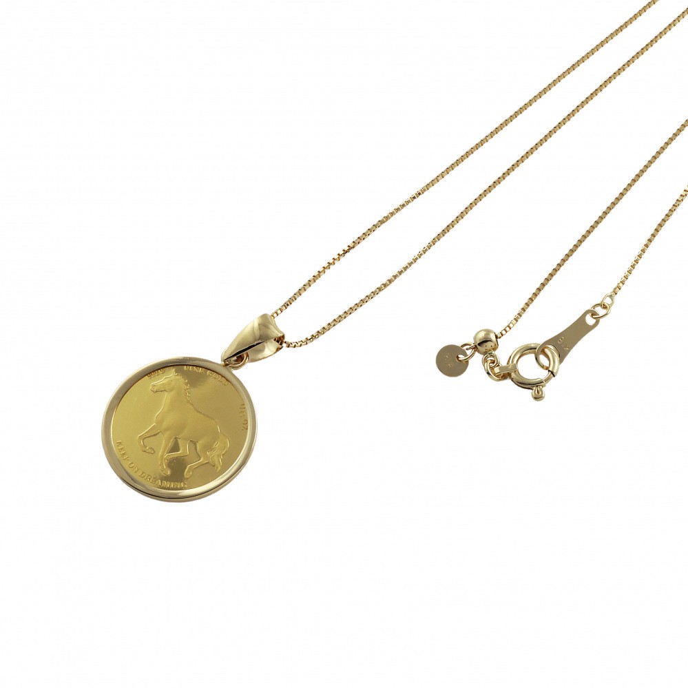 YUKIZAKI SELECT JEWELRY ユキザキセレクトジュエリー コイン ネックレス K18イエローゴールド,K24イエローゴールド 新品