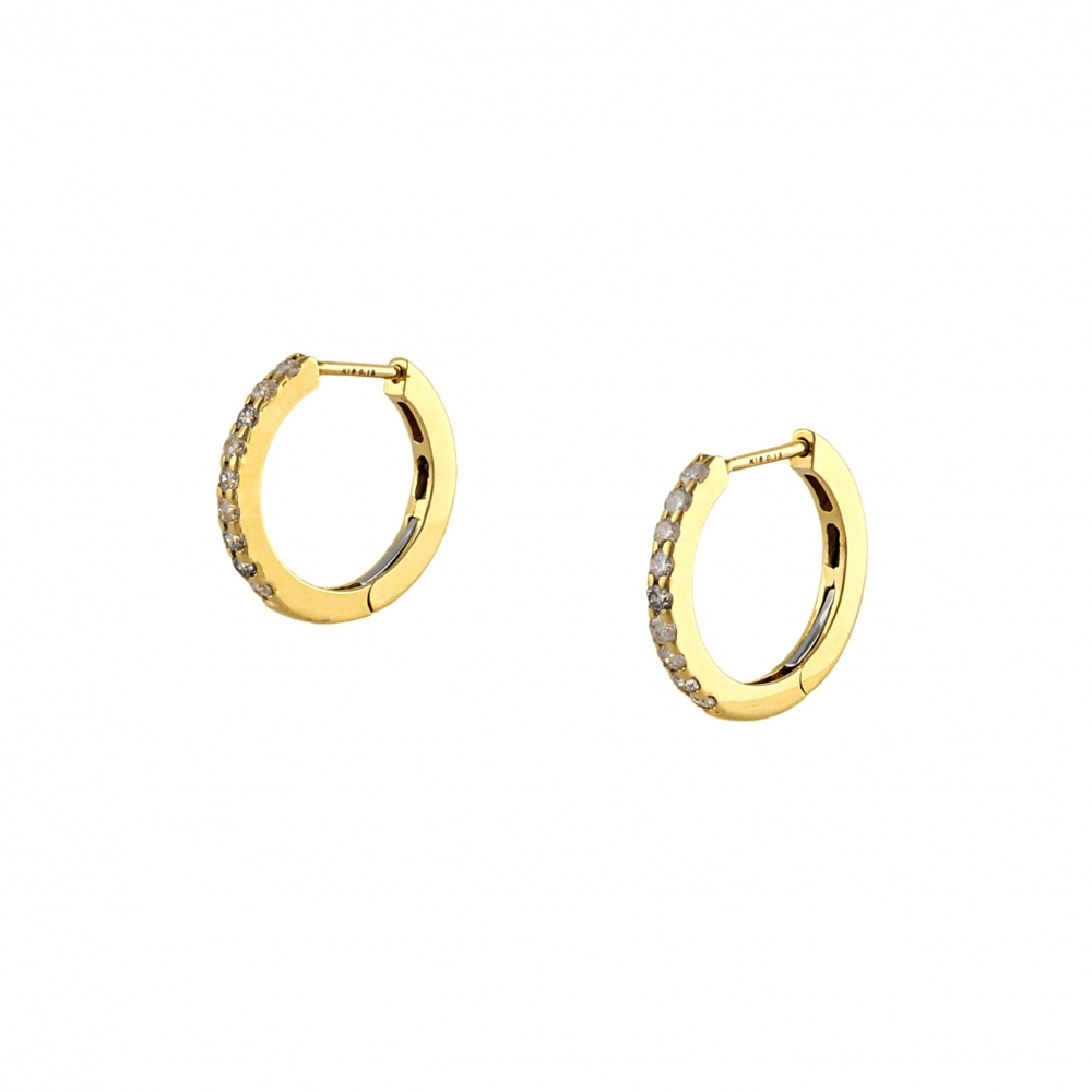 K18イエローゴールド ダイヤモンド ピアス J348944 | ユキザキセレクト