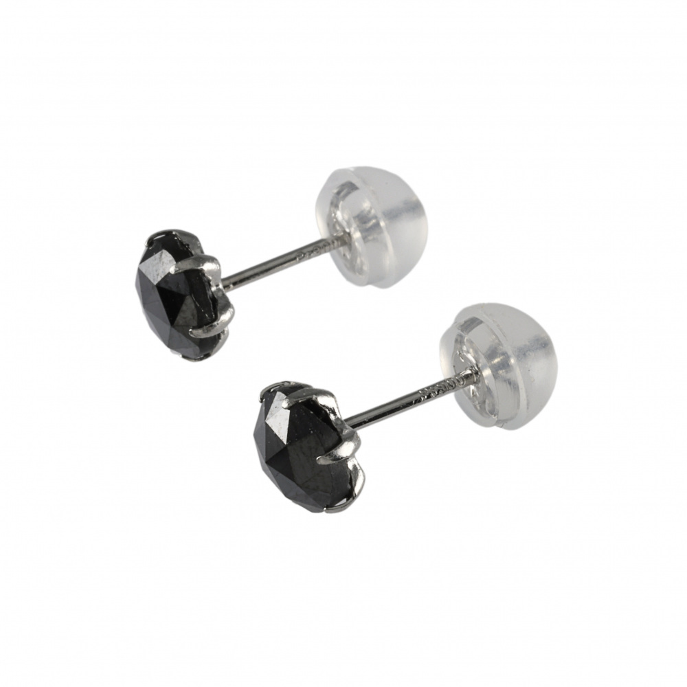 プラチナ900 ブラックダイヤ ピアス J349012 | ユキザキセレクトジュエリー