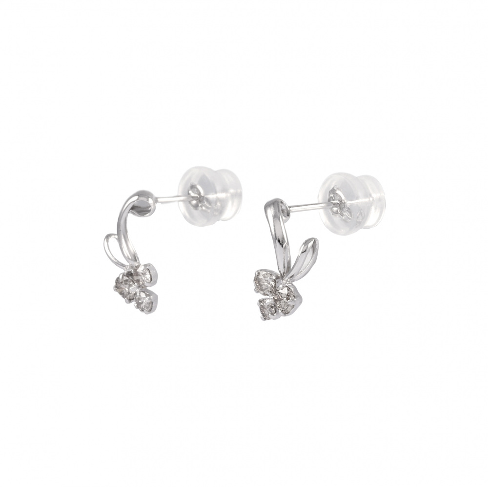 プラチナ900 ダイヤモンド ピアス J350397 | ユキザキセレクトジュエリー