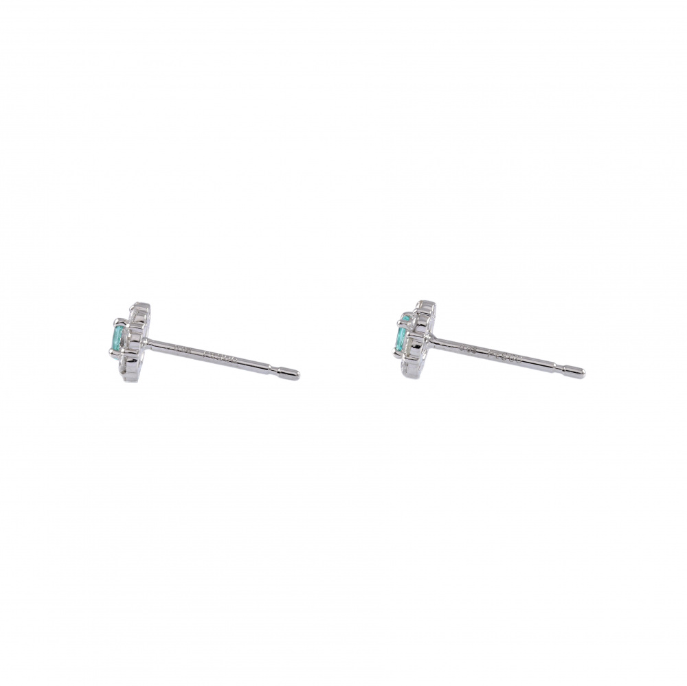 プラチナ900 プラチナ950 パライバトルマリン ダイヤモンド ピアス