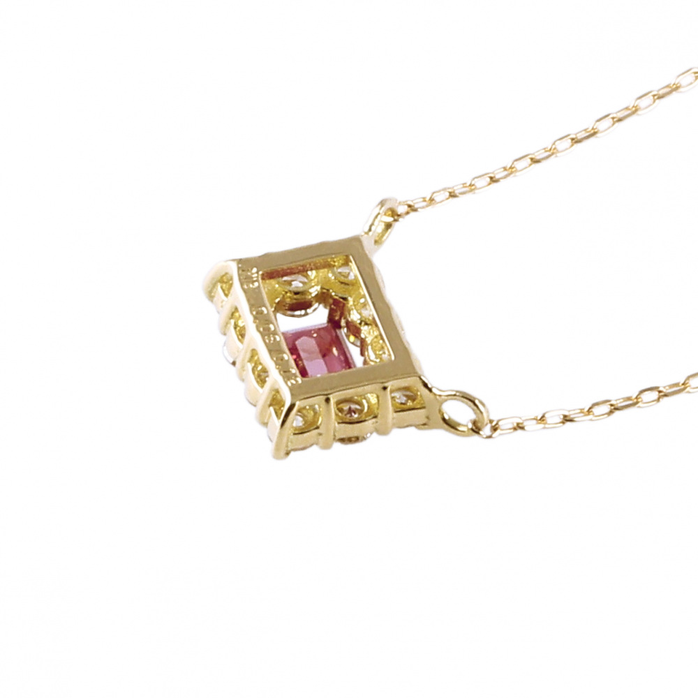 K18イエローゴールド ルビー ダイヤモンド ネックレス J352718 | ユキ