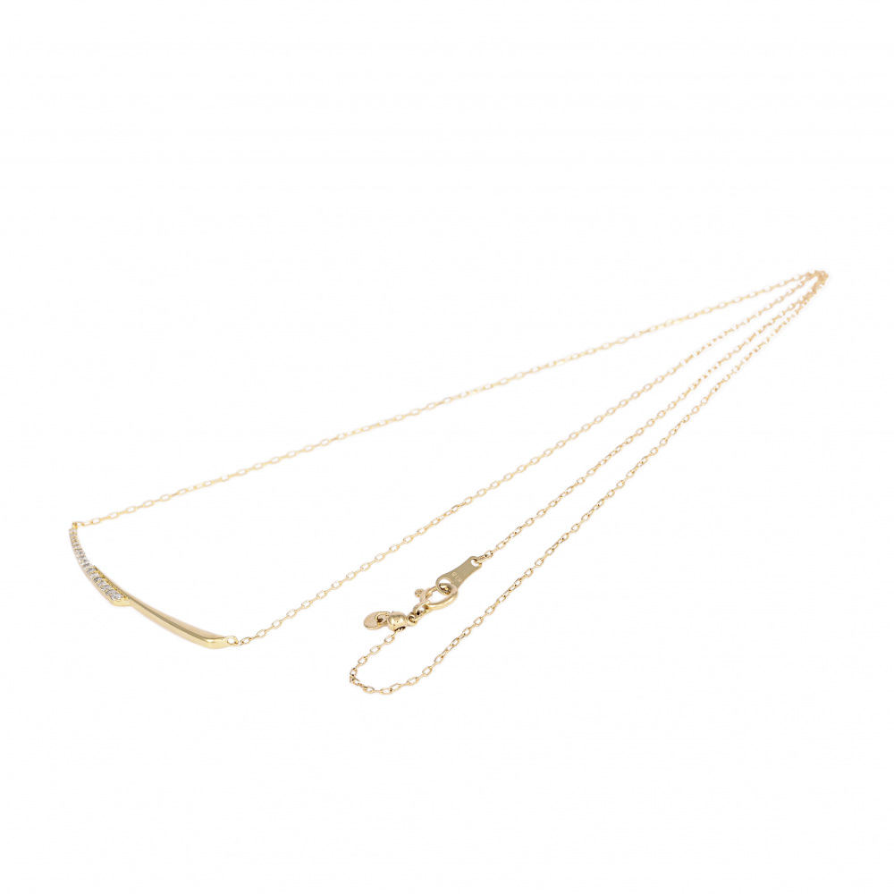 K18イエローゴールド ダイヤモンド ネックレス J353836 | ユキザキ