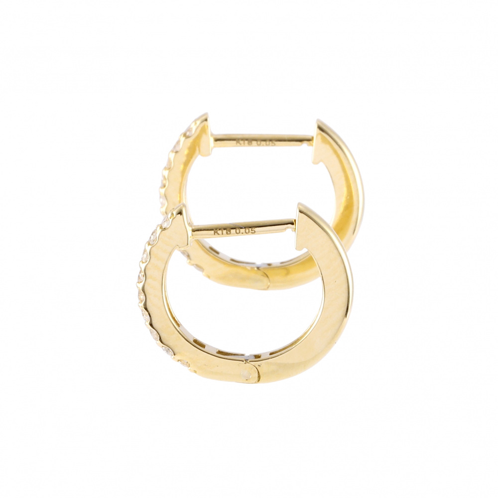 K18イエローゴールド ダイヤモンド ピアス J354174 | ユキザキセレクト