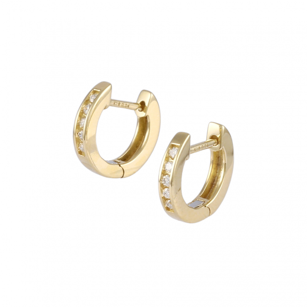 K18イエローゴールド ダイヤモンド ピアス J354213 | ユキザキセレクト