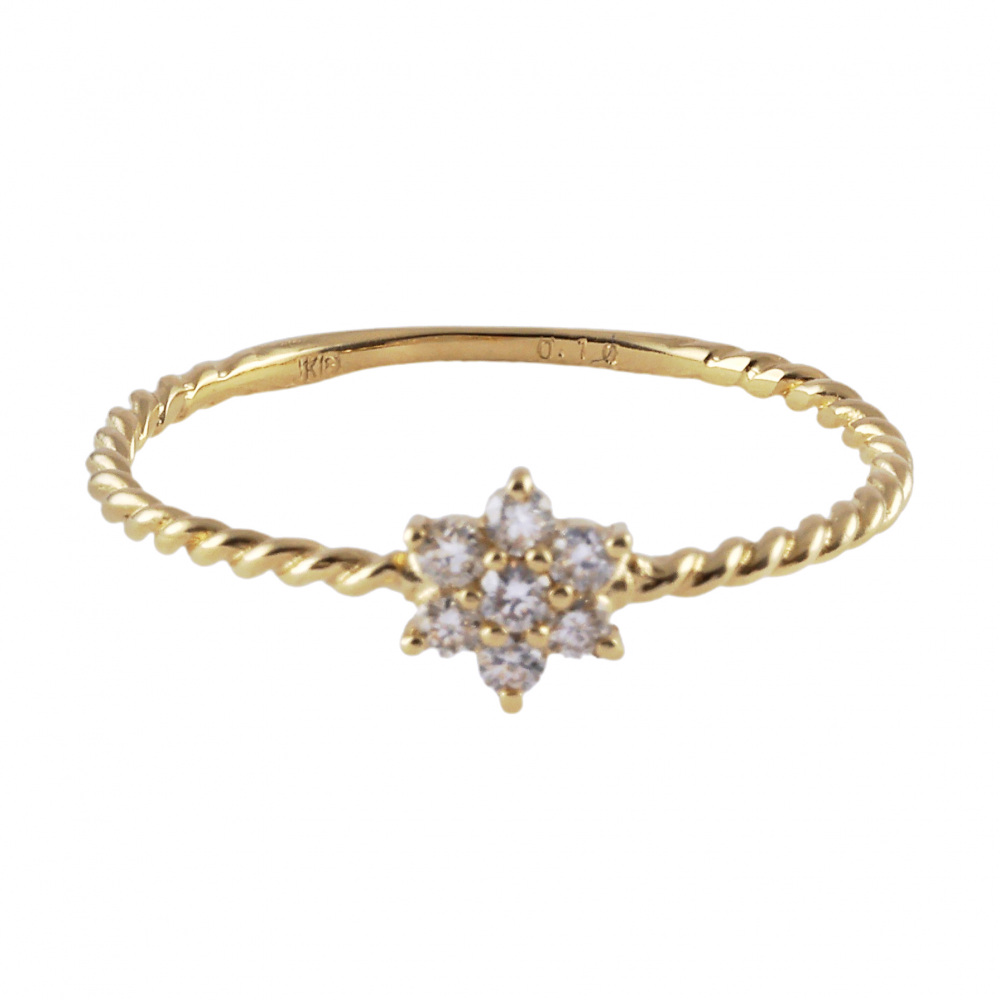 K18イエローゴールド ダイヤモンド リング J354669 | ユキザキセレクト