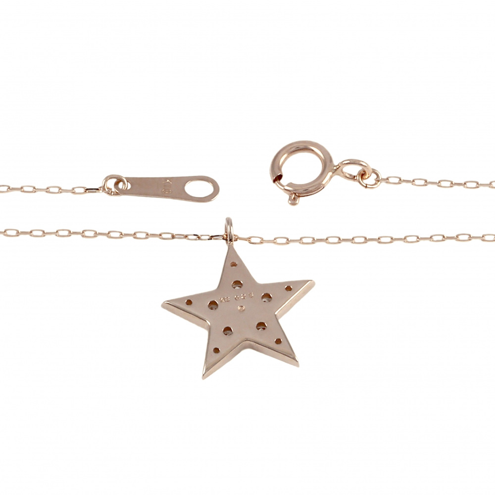 K18ピンクゴールド ダイヤモンド ネックレス J355525 | ユキザキ