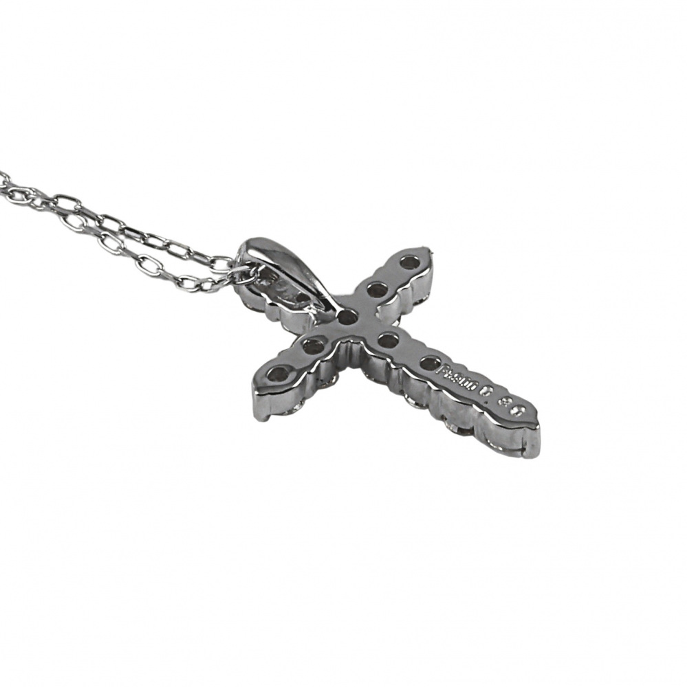 プラチナダイヤクロスネックレス クロス ネックレス Pt900/850 ダイヤ ダイヤモンド プラチナ Pt 850