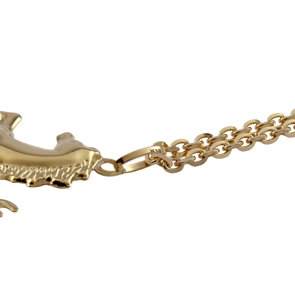 K18 Yellow Gold Zigane Necklace J357057 | Yukizaki Select Jewelry