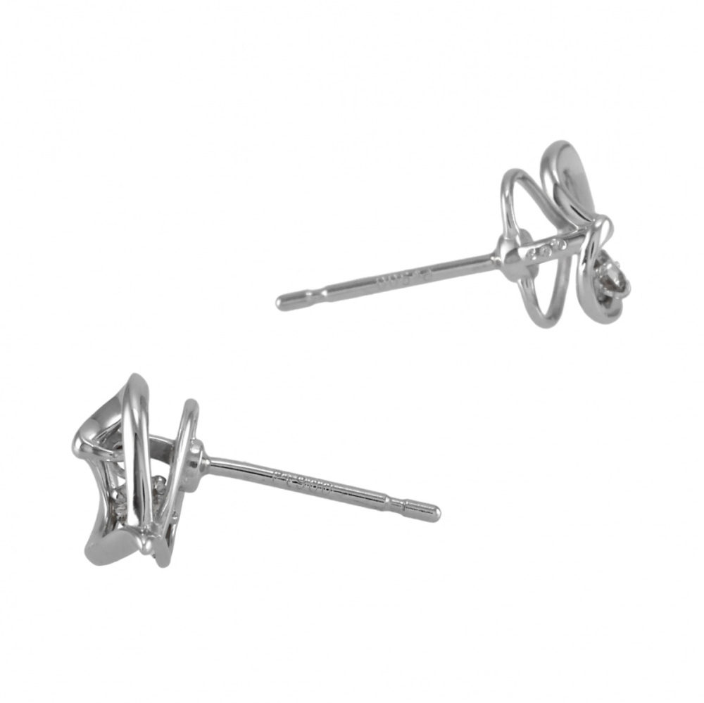 プラチナ900 ダイヤモンド ピアス J357210 | ユキザキセレクトジュエリー