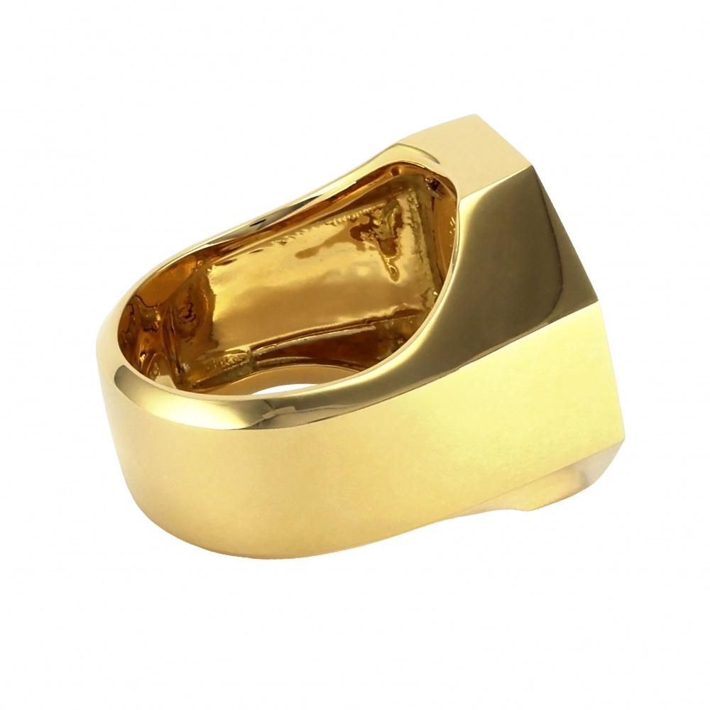 K18イエローゴールド K24イエローゴールド ダイヤモンド コイン リング