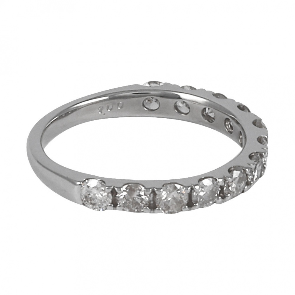 プラチナ900 ダイヤモンドリング プラチナ900 ダイヤモンド ハーフエタニティ リング J360829 | ユキ